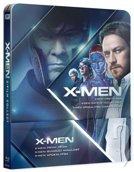 BLU-RAY Film - X-MEN Prequel 4-6 steelbook (X-Men: První třída, X-Men: První třída, X-Men: Apokalypsa)