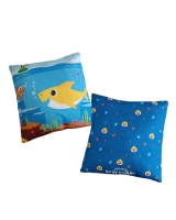 Hračka - Dekorační polštářek č. 1 - Baby Shark - 40 x 40 cm