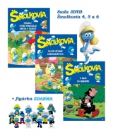 DVD Film - DVD sada: Šmolkovia 4,5,6 + figúrka