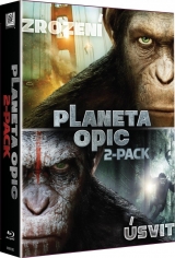BLU-RAY Film - Kolekce: Úsvit planety opic / Zrození planety opic (2 Bluray)