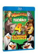 BLU-RAY Film - Kolekce z Madagaskaru (4 Bluray)
