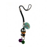 Hračka - Mini přívěsek s rolničkou Duck Daffy Baby - Looney Tunes - 3,5 cm