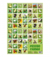 Hračka - Pexeso zvířatka z farmy -  24,5 x 34,5 cm