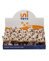 Hračka - Plyšový vlk sedící - Authentic Edition - 15 cm