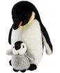 Plyšový tučňák s mládětem - Authentic Edition - 22 cm