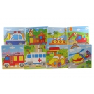 Hračka - Drevené puzzle dopravné prostriedky