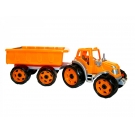 Hračka - Traktor s vyklápacou vlečkou 56cm