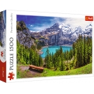 Hračka - Puzzle 1500 Jazero vo Švajčiar.Alpách