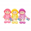 Hračka - Bábika textilná, spieva 3 pesničky 26cm