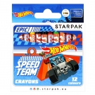 Hračka - Voskovky 12ks Hot Wheels