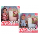 Hračka - Bábika s alpakou 12cm