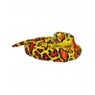 Hračka - Plyšový had oranžovo-žlutý skvrnitý - 300 cm
