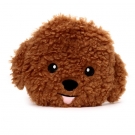 Hračka - Plyšový hřejivý polštář - fluffy pejsek - hlava - 19 cm