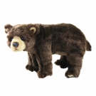 Hračka - Plyšový medvěd hnědý stojící - Eco Friendly Edition - 40 cm