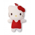 Hračka - plyšový přívěsek kočička - červená - Hello Kitty - 19 cm